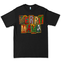 Black merry mama Premium Tee - FaDigitalArtStudio