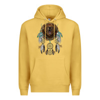 Antique Gold bear  native dreamcatcher Premium Hoodie - BarkalooDesign
