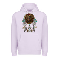 Lilac bear  native dreamcatcher Premium Hoodie - BarkalooDesign