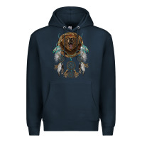 Navy bear  native dreamcatcher Premium Hoodie - BarkalooDesign