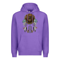 Purple bear  native dreamcatcher Premium Hoodie - BarkalooDesign