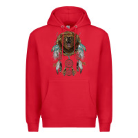 Red bear  native dreamcatcher Premium Hoodie - BarkalooDesign