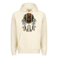 Sandshell bear  native dreamcatcher Premium Hoodie - BarkalooDesign