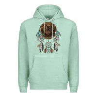 Seafoam bear  native dreamcatcher Premium Hoodie - BarkalooDesign