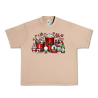 Burro Christmas Coffee Drink Urban Heavy Tee - CowhideDigitalArt