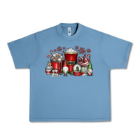Pebble Blue Christmas Coffee Drink Urban Heavy Tee - CowhideDigitalArt