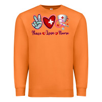 Carrot Peace Love Nurse Premium Sweatshirt - RanaPortraitStore