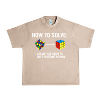 French Oak youth rubiks cube rotate the sides to the position shown cube Urban Heavy Tee - DesigneFamous