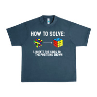 Youth Rubiks Cube Rotate The Sides To The Position Shown Cube Urban Heavy Tee | Teevron