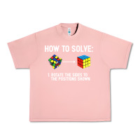 Salmon youth rubiks cube rotate the sides to the position shown cube Urban Heavy Tee - DesigneFamous