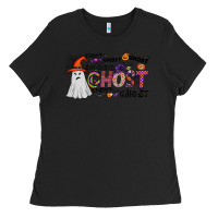 Black ghost Ladies Tee - CowhideDigitalArt