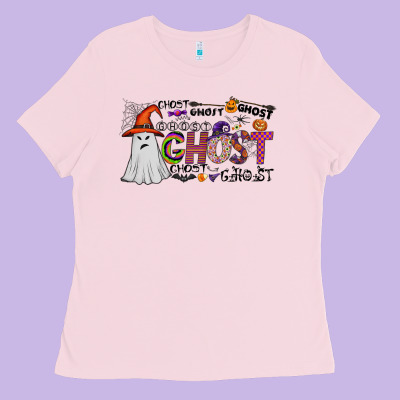 Ghost Ladies Tee Designed By Cowhidedigitalart