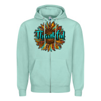 Seafoam thankful sunflower Zipper Hoodie - RanaPortraitStore