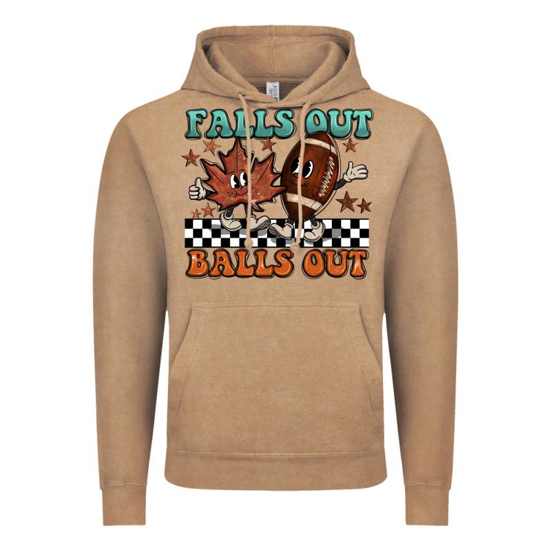 Falls Out Balls Out Vintage Hoodie by BarkalooDesign | Teevron