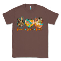 Chestnut peace love fall Classic Tee - BarkalooDesign