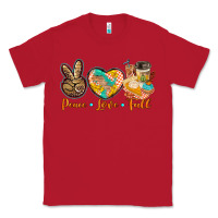 Red peace love fall Classic Tee - BarkalooDesign