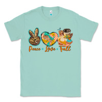 Seafoam peace love fall Classic Tee - BarkalooDesign