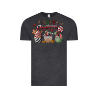 Vintage Black Merry Christmas Vintage Tee - CowhideDigitalArt