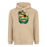 Mushroom Georgia Map Sunflower Cactus Serape Heavyweight Hoodie - RanaPortraitStore