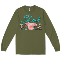 Army Green show mom pig Long Sleeve Tee - Artiststas