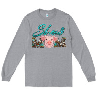 Heather Grey show mom pig Long Sleeve Tee - Artiststas