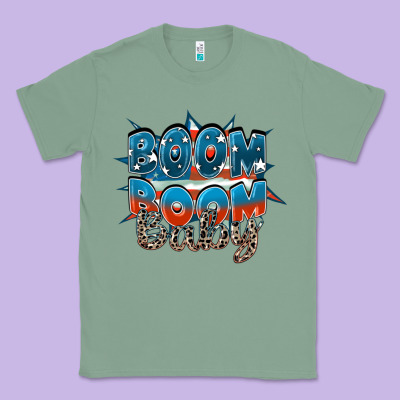 Boom Boom Baby Classic Tee Designed By Fadigitalartstudio