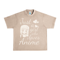 French Oak just a girl who loves anime Urban Heavy Tee - DesigneFamous