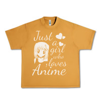 Peanut Butter just a girl who loves anime Urban Heavy Tee - DesigneFamous