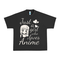 Pigment Black just a girl who loves anime Urban Heavy Tee - DesigneFamous