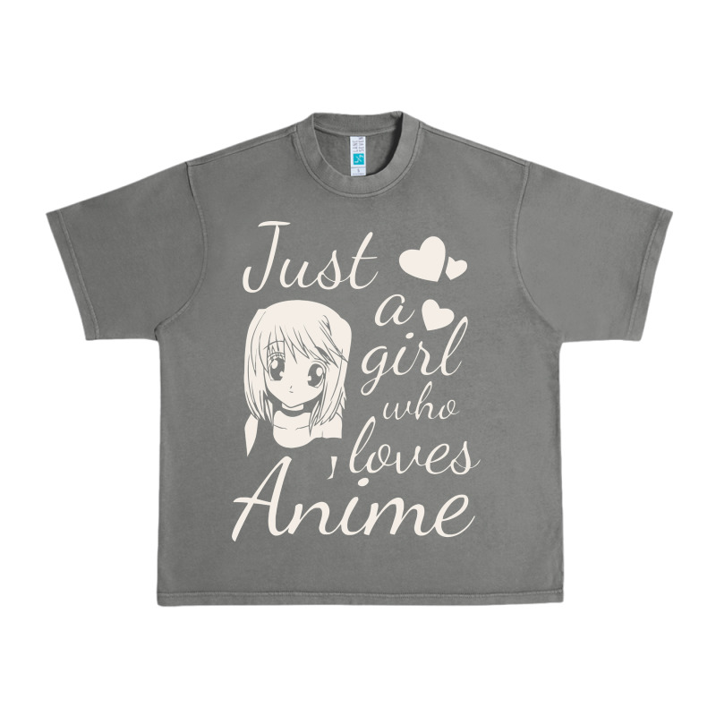 Just A Girl Who Loves Anime Urban Heavy Tee by DesigneFamous | Teevron