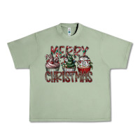 Oil Green Merry Christmas Urban Heavy Tee - CowhideDigitalArt