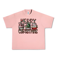 Salmon Merry Christmas Urban Heavy Tee - CowhideDigitalArt