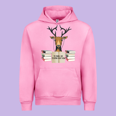 Yes Mama I Am Studying Right Now, Deer Urban Hoodie Designed By Bettercallsaul