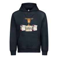 Navy Yes Mama I Am Studying Right Now, Deer Urban Hoodie - Bettercallsaul