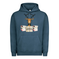 Pigment Midnight Navy Yes Mama I Am Studying Right Now, Deer Urban Hoodie - Bettercallsaul