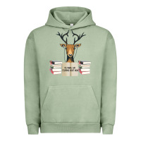Pigment Oil Green Yes Mama I Am Studying Right Now, Deer Urban Hoodie - Bettercallsaul