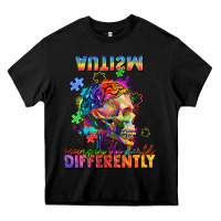 Black Autism seeing in the world differently Heavy Core Tee - FaDigitalArtStudio