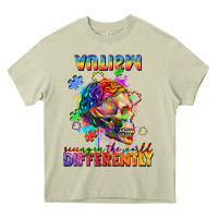 Mossy Autism seeing in the world differently Heavy Core Tee - FaDigitalArtStudio
