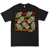 Black african mask seamless pattern Premium Tee - BundleAndBundleShop