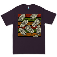 Plum african mask seamless pattern Premium Tee - BundleAndBundleShop