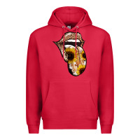 Cardinal Leopard Sunflower Tongue Premium Hoodie - Jasminsmagicworld