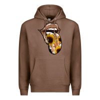 Chestnut Leopard Sunflower Tongue Premium Hoodie - Jasminsmagicworld