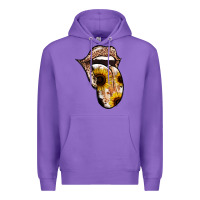 Purple Leopard Sunflower Tongue Premium Hoodie - Jasminsmagicworld