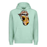 Seafoam Leopard Sunflower Tongue Premium Hoodie - Jasminsmagicworld