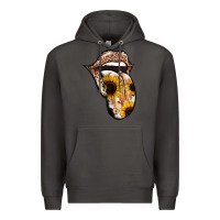 Smoke Leopard Sunflower Tongue Premium Hoodie - Jasminsmagicworld