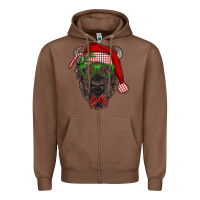 Chestnut christmas bison Zipper Hoodie - RanaPortraitStore