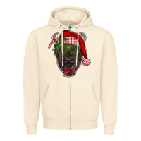 Sandshell christmas bison Zipper Hoodie - RanaPortraitStore