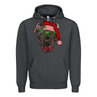 Smoke christmas bison Zipper Hoodie - RanaPortraitStore