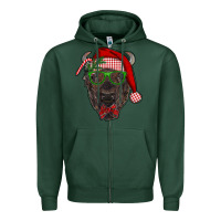 Sports Green christmas bison Zipper Hoodie - RanaPortraitStore