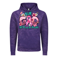 Cloud Purple with god all things are possible Vintage Hoodie - BarkalooDesign
